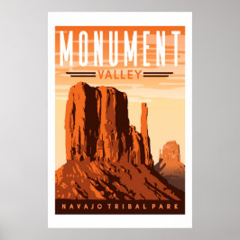 Monument Valley Travel Poster Print