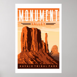 Monument Valley Travel Poster Print