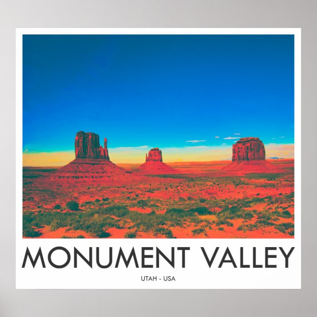 Monument Valley, Utah, USA Poster (Vorne)