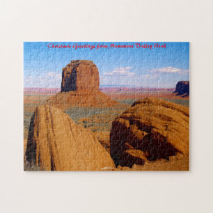 Monument Valley Utah. Weihnachtsgrüße Puzzle