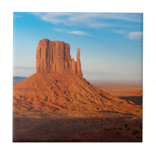 Monument Valley Utah Wüstenmilben in Panorama Fliese (Vorderseite)