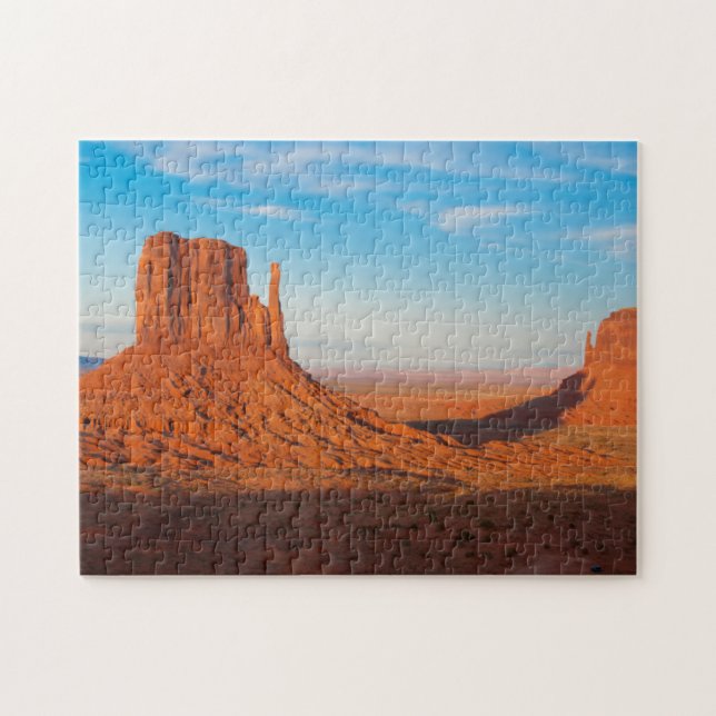 Monument Valley Utah Wüstenmilben in Panorama Puzzle (Horizontal)