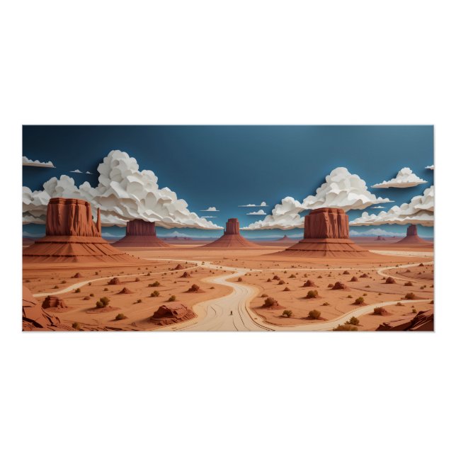 Monument Valley Wallpaper Poster (Vorderseite)