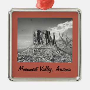 Monument Valley Weihnachtsbogen Gerahmt Ornament Aus Metall