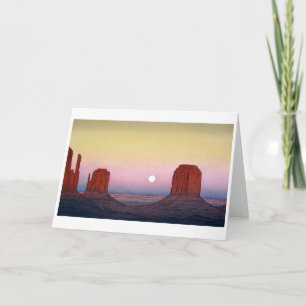 Monument Valley, Yoshida, Woodcut Karte