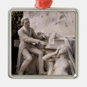 Monument zu Frederic Chopin Silbernes Ornament