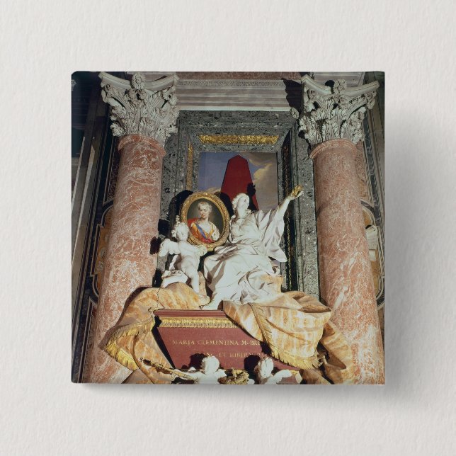 Monument zu Maria Clementina Sobieska 1739 Button (Vorderseite)
