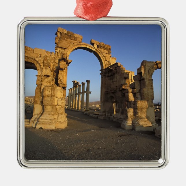 Monumental Arch, Palmyra, Homs, Syrien Ornament Aus Metall (Vorne)