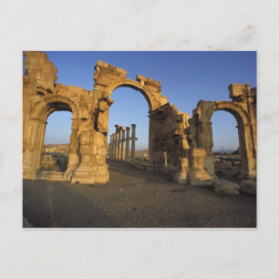 Monumental Arch, Palmyra, Homs, Syrien Postkarte