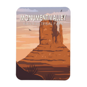 Monumental Navajo Tribal Park Vintag Magnet
