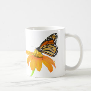 Monumental Schmetterling Sonnenblume Blume Blumen Kaffeetasse