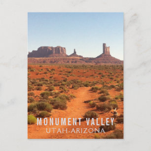 Monumentaltal Grenzübergang Utah-Arizona Postkarte