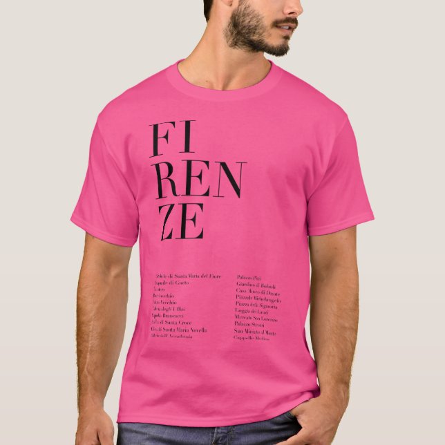 Monumente Firenze T-Shirt (Vorderseite)