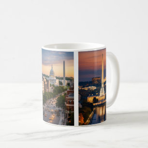 Monumente in Harmonie: Washington DC Skyline Magaz Kaffeetasse