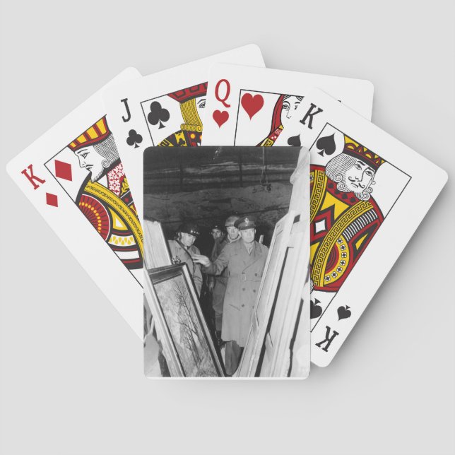 Monumente Männer spielen Karten Spielkarten (Rückseite)