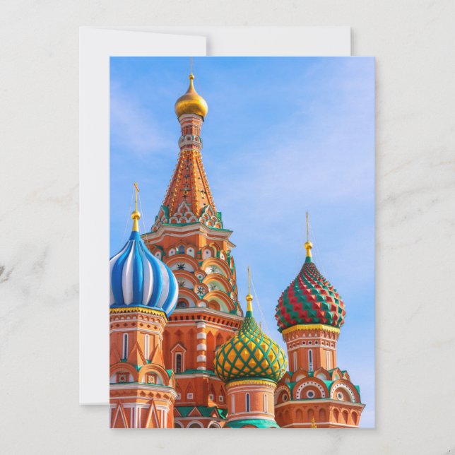 Monuments | St. Basil's Cathedral, Moscow Dankeskarte (Vorderseite)