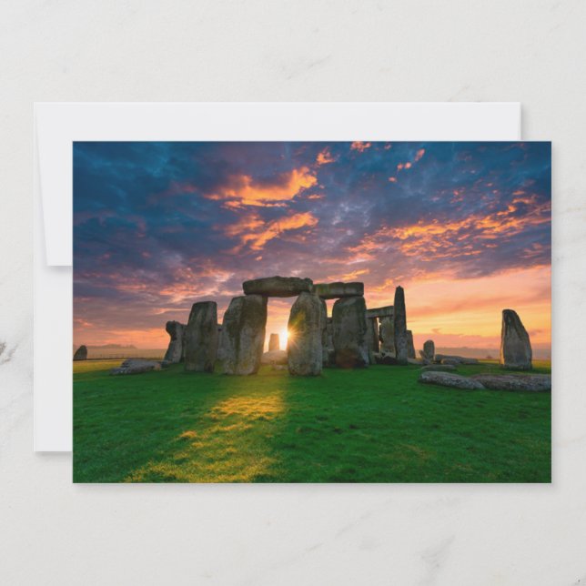 Monuments | Stonhenge, England Dankeskarte (Vorderseite)