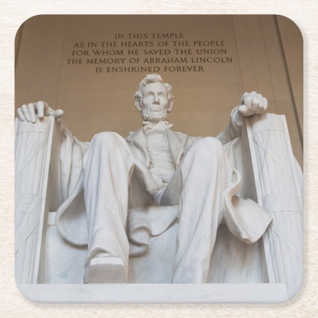 Monuments | The Lincoln Memorial Rechteckiger Pappuntersetzer (Vorderseite)