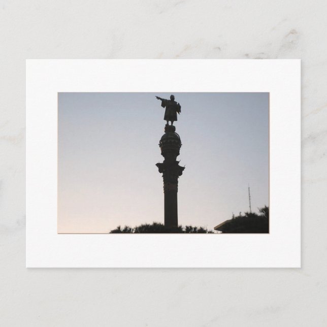 Monumtento a Colón, Barcelona Postkarte (Vorderseite)