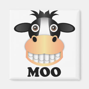 Moo - 2 Zoll Square Magnet 