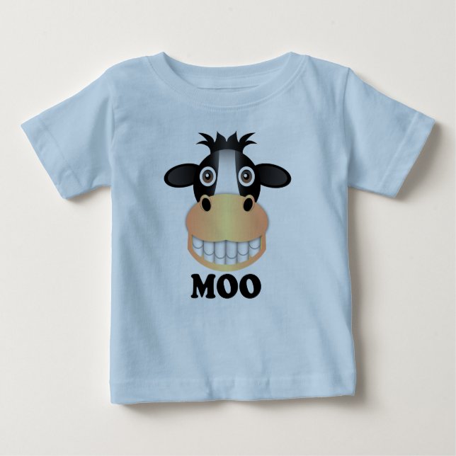 Moo - Baby Fine Jersey T - Shirt  (Vorderseite)