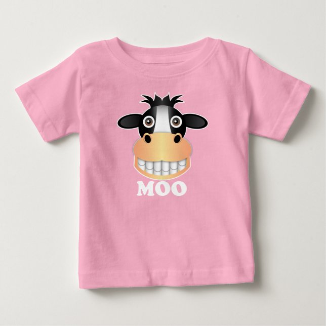 Moo - Baby Fine Jersey T - Shirt (Vorderseite)