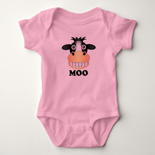 Moo - Baby Jersey Bodysuit  Strampler (Vorderseite)