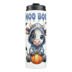 Moo Boo Halloween-Kuh Thermosbecher