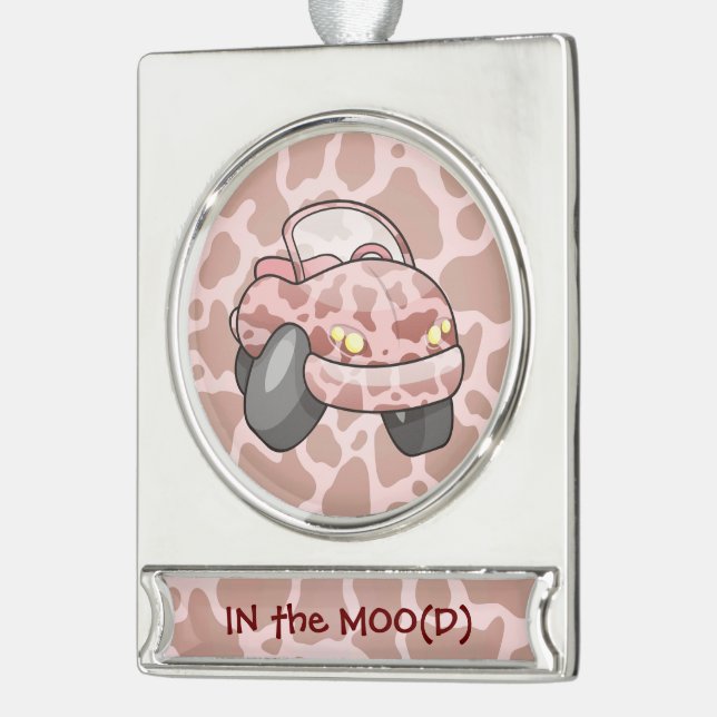 Moo Car Banner-Ornament Silber (Links)