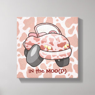 Moo Car Leinwanddruck