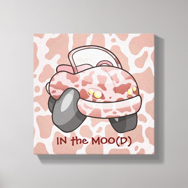 Moo Car Leinwanddruck (Vorderseite)