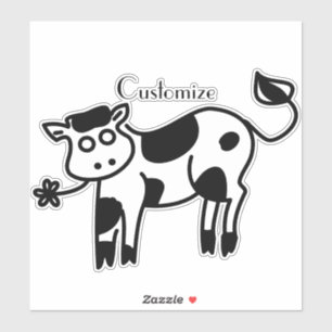 Moo Cow Thunder_Cove Aufkleber