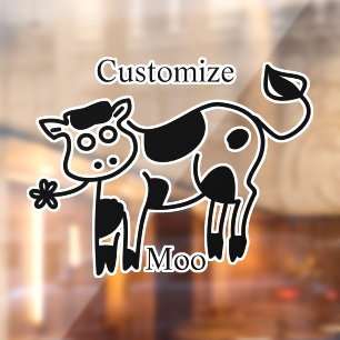 Moo Cow Thunder_Cove Fensteraufkleber