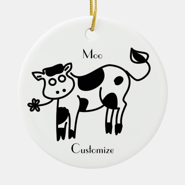Moo Cow Thunder_Cove Keramik Ornament (Vorne)