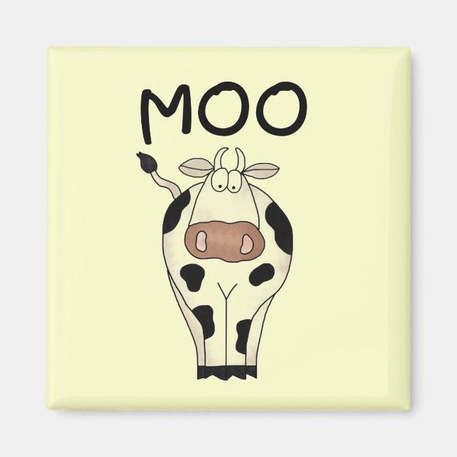 Moo Cow Tshirts und Geschenke Magnet (Vorne)