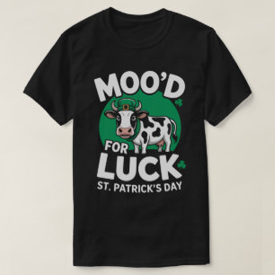 Moo’d für Glück – Lustiges Kuh St. Patrick’s Day T T-Shirt