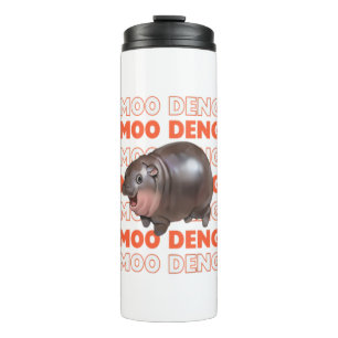 Moo deng Baby Hippo Mood Retro Vintager T - Shirt Thermosbecher