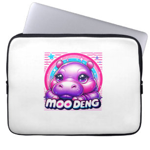 Moo Deng Baby Niedlich Hippo Girl Baby Pygmy Funny Laptopschutzhülle