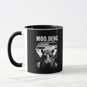 Moo Deng Baby Pygmy Hippo UFO Außerirdischen Tasse