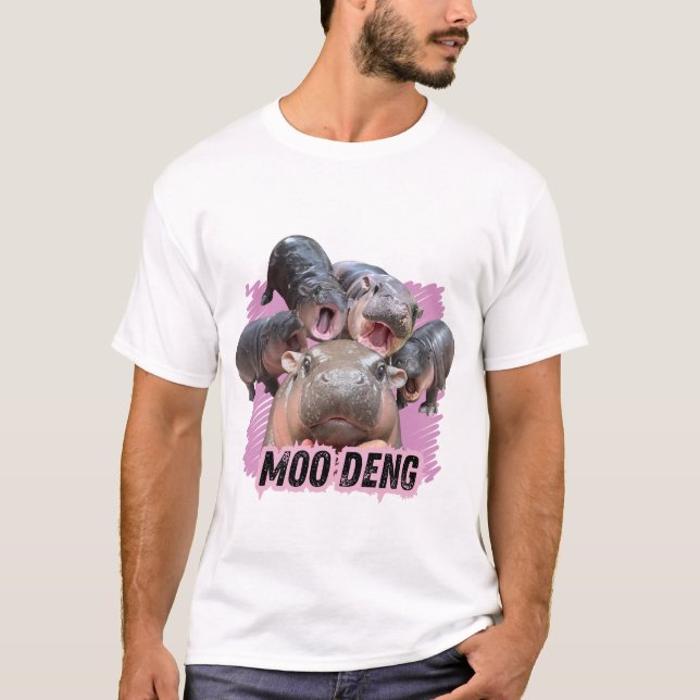 Moo Deng Bootleg Rap Shirt | Moo Deng Shirt (Vorderseite)