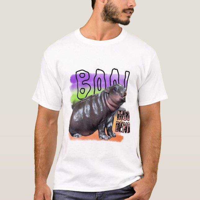 Moo Deng Bootleg Rap Shirt | Moo Deng Shirt (Vorderseite)