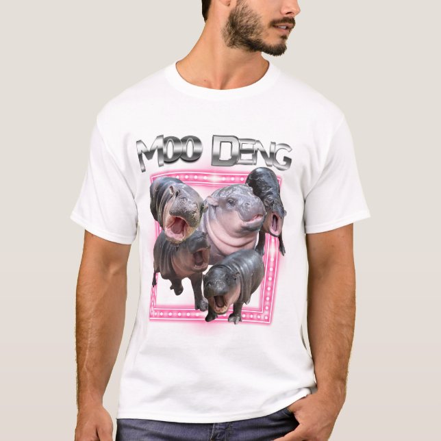 Moo Deng Bootleg Rap Shirt | Moo Deng Shirt (Vorderseite)