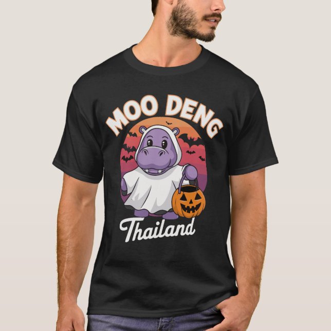 Moo Deng: Der geistreiche Hippo T-Shirt (Vorderseite)