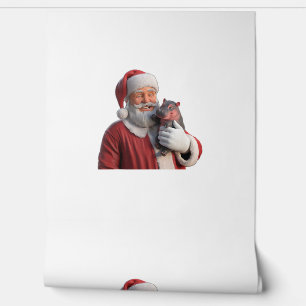 Moo Deng Der Hippo-Held der Weihnachtsweihnachtsfe Tapete