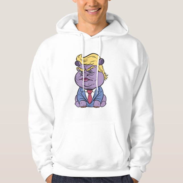 Moo Deng für Trump Hoodies, Donald Trump 2024 Hoodie (Vorderseite)