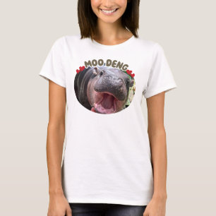 Moo Deng Glückliches Nilpferd Meme T-Shirt