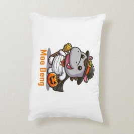 Moo Deng Halloween Pillow Dekokissen