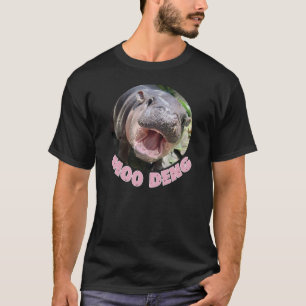 Moo Deng Hippo , das Niedliche Baby Bouncy Pig T-Shirt