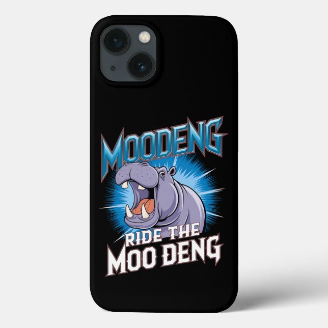 MOO DENG Hippo fährt das MOO DENG Case-Mate iPhone Hülle (Rückseite)