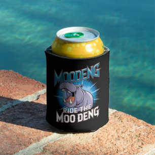 MOO DENG Hippo fährt das MOO DENG Dosenkühler